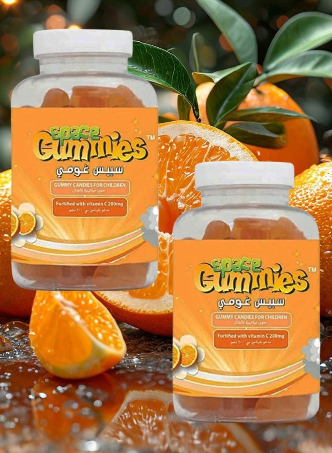 SPACE GUMMIES 2 Pieces Space Gummies Vitamin C 60 Gummies - Image 1